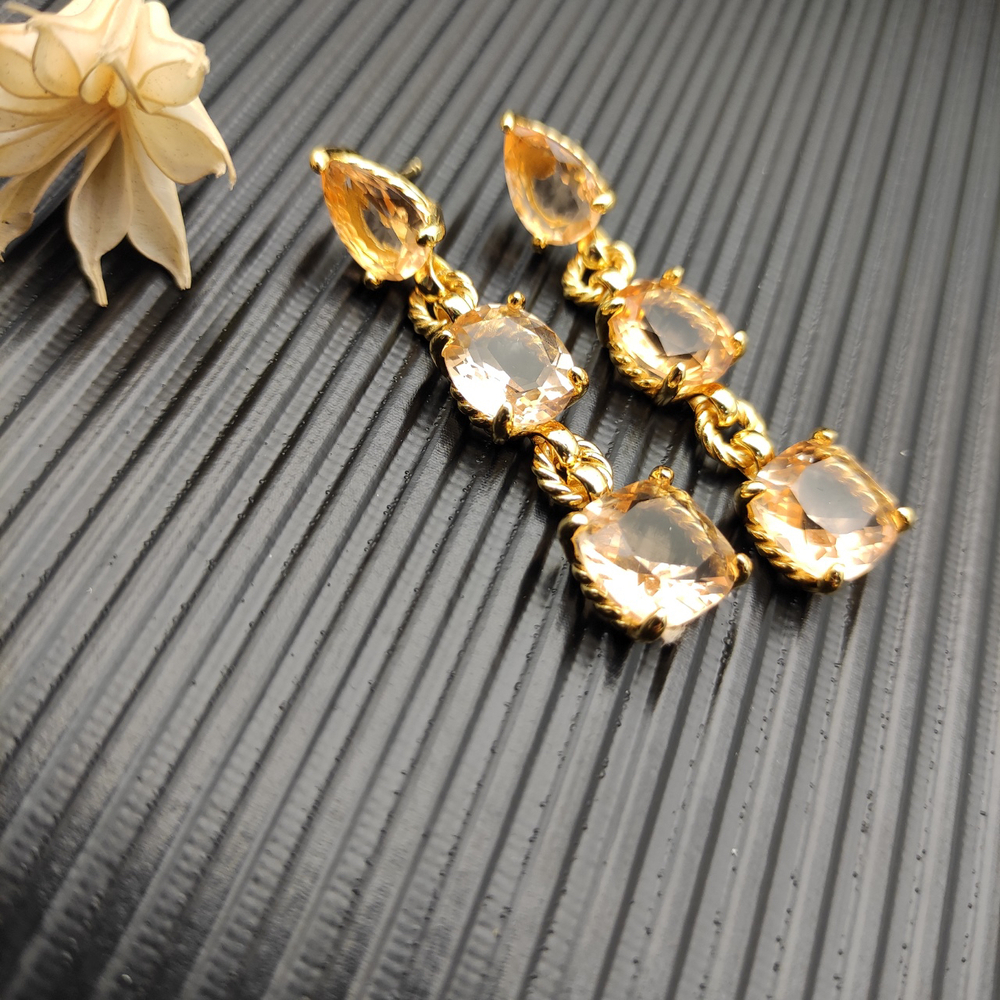 David Yurman Marbella Earrings with Champagne Diamonds - Picture 3 of 4